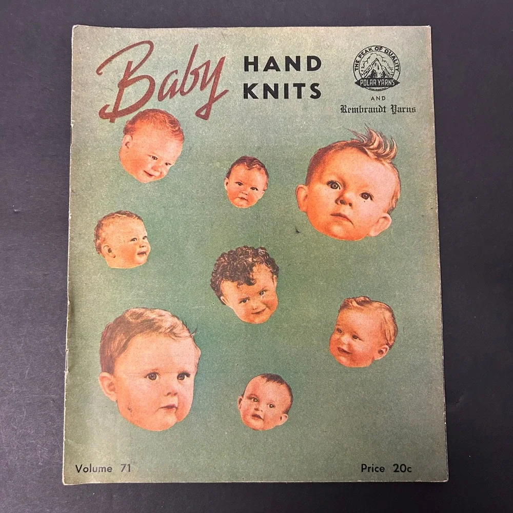 Vintage Knitting‎ Crochet Pattern Booklets Lot Mary Maxim Star Baby Book Good